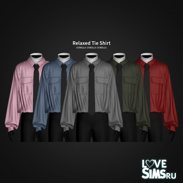 Мужская рубашка Relaxed Tie Shirt